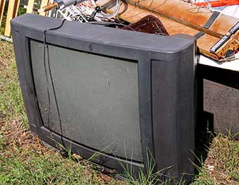 old box tv needing disposal