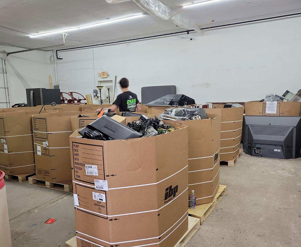 e-waste collected in loveland, ohio