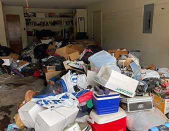 garage needing professional cleanout