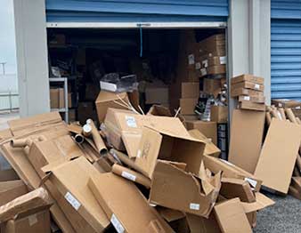 storage unit before cleanout