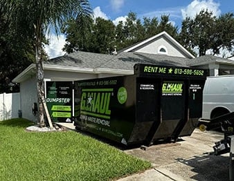 driveway dumpster in tampa