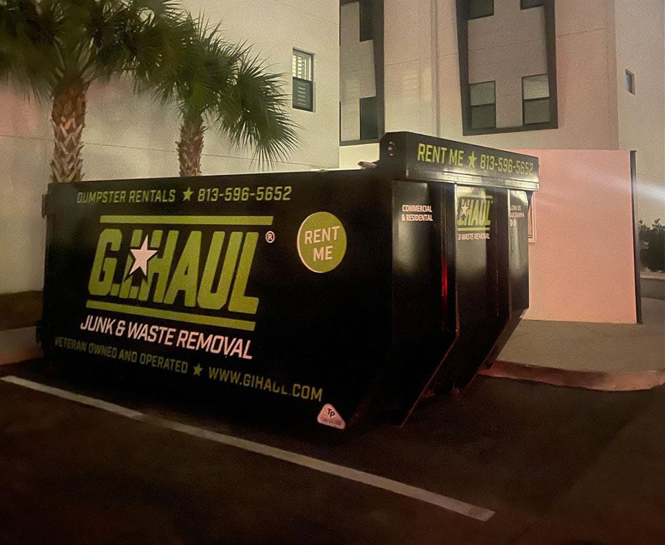 commercial dumpster drop off