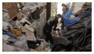 junk removal specialist cleaning up trash